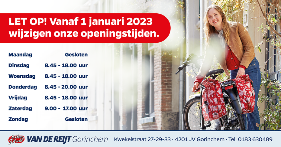 nieuwe openingstijden